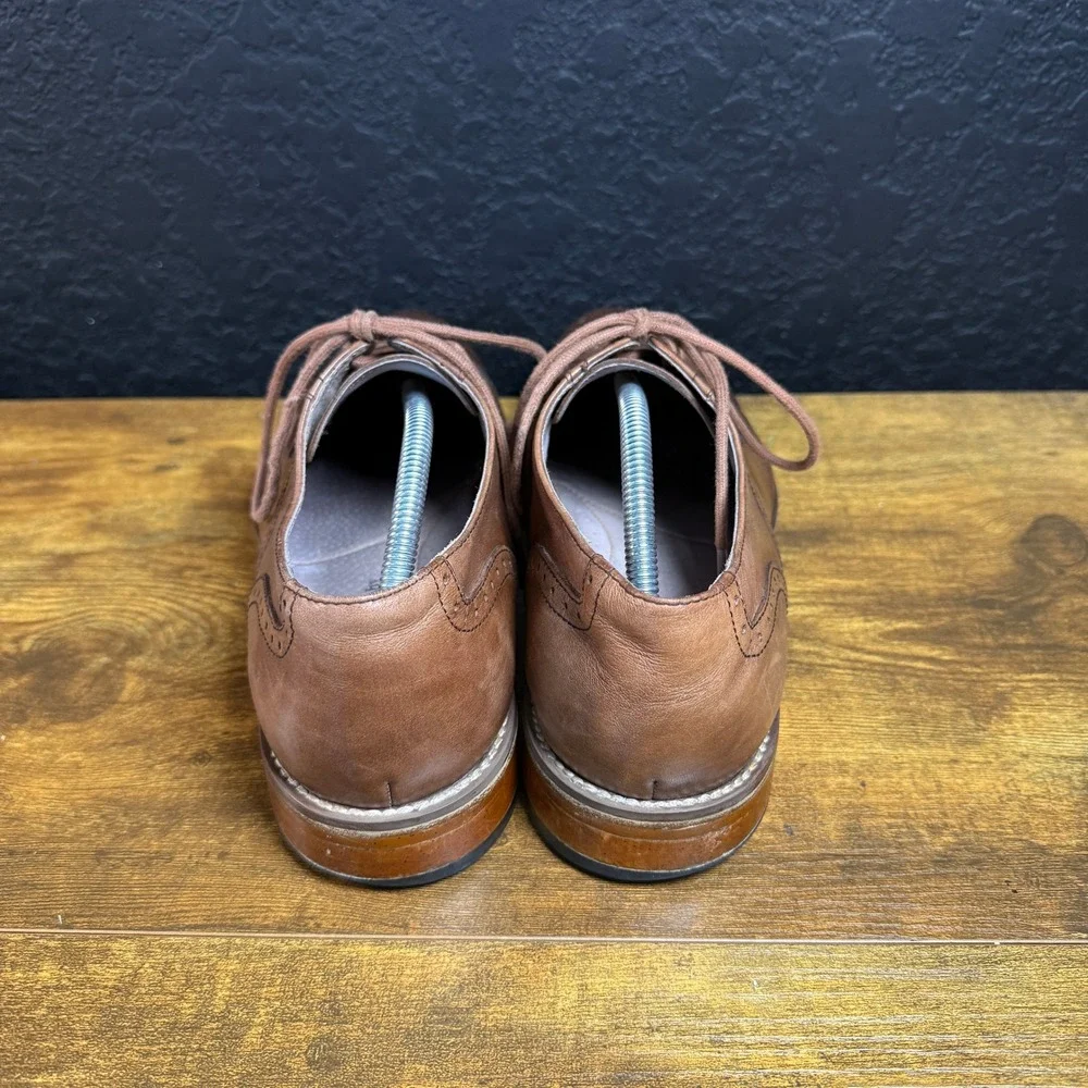 Johnston &‎ Murphy Conard 25-1993 Brown Leather Oxford Shoes Mens 10.5M